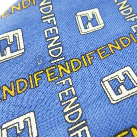 フェンディ FENDI ネクタイ レギュラー シルク 絹 FFロゴ ズッカ