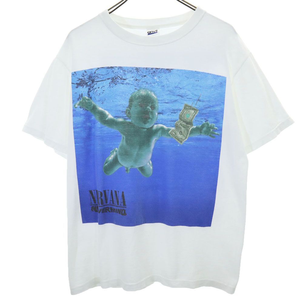 アンビル 半袖 Tシャツ M ホワイト anvil メンズ 古着 【240430】 メール便可