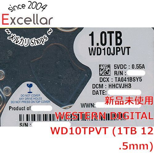 [bn:12] WesternDigital ノート用HDD 2.5inch　WD10TPVT　1TB