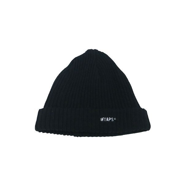 WTAPS ダブルタップス 23SS BEANIE 02|BEANIE|CTPL.COOLMAX.SIGN 231MADT-HT02 ビーニー コットン ポリエステル クールマックス サイン ブラック ニットキャップ 帽子 mayz