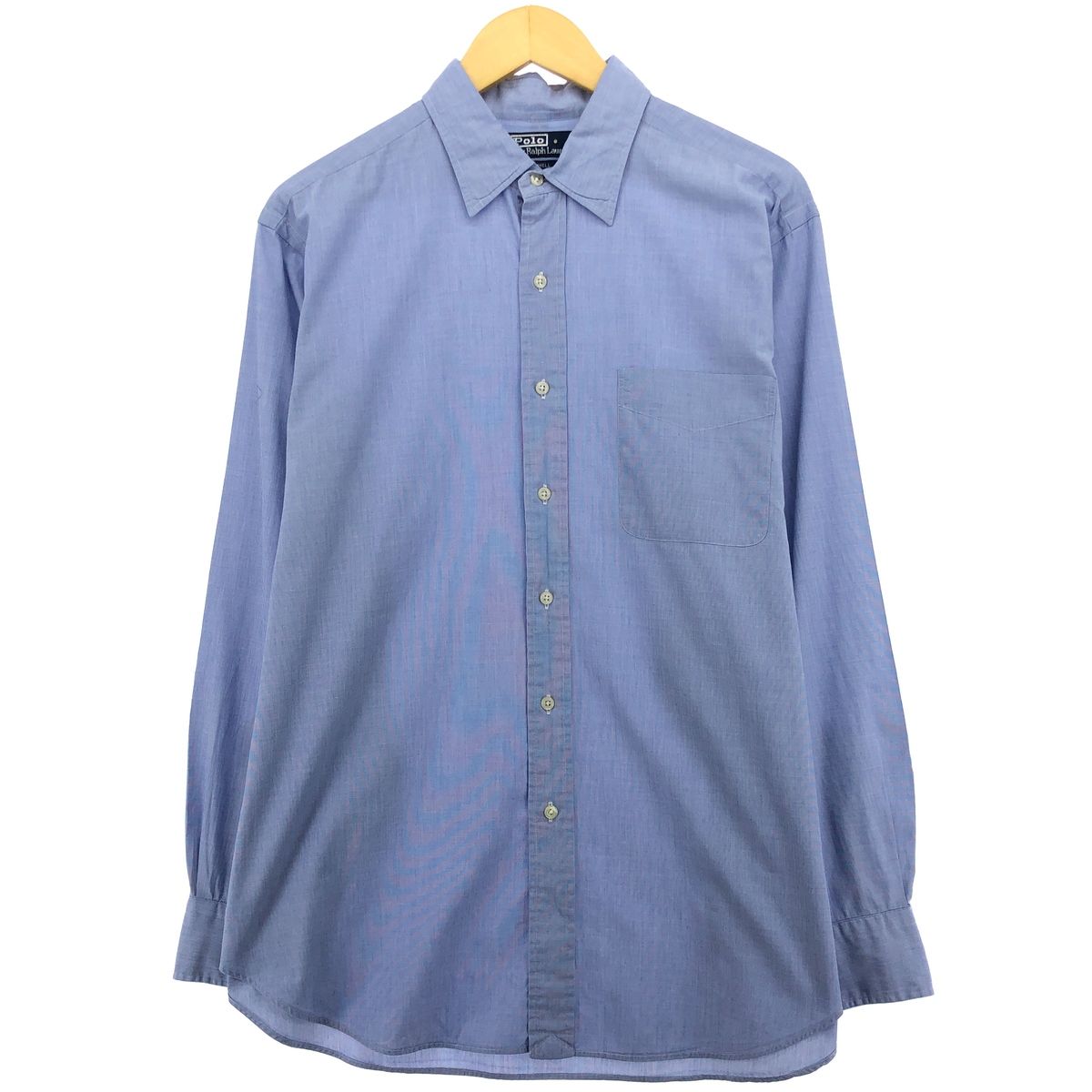 古着 ラルフローレン Ralph Lauren POLO by Ralph Lauren 長袖 コットンシャツ メンズXL相当/eaa488653