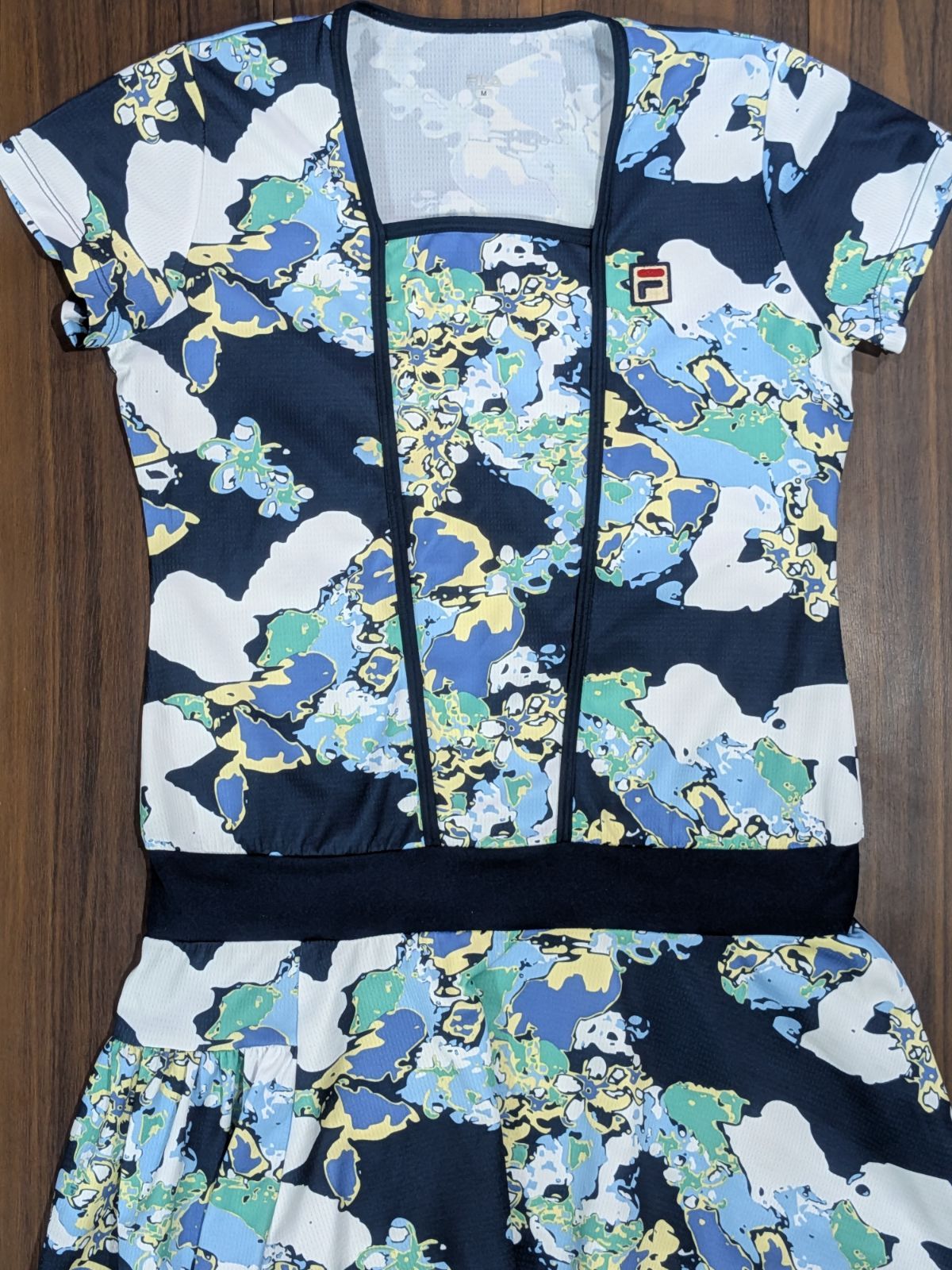 【ポニー☆ 】FILA フィラ テニス ウェア ワンピース M FILA フィラ テニスウェア 総柄 ワンピース M VL1371 - メルカリ