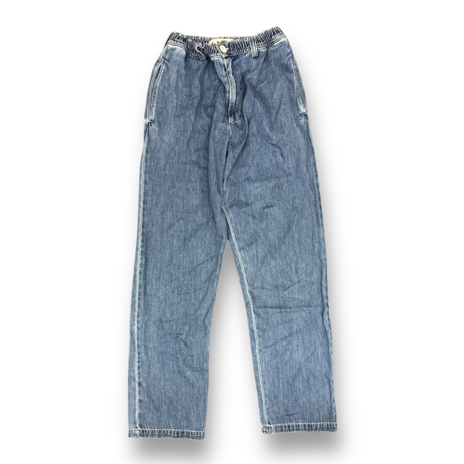 マルニ ウォッシュドデニム シャーリングテーパードパンツ MARNI