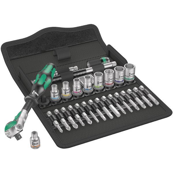 WERA ヴェラ 差込角1|4SQ ソケットレンチ セット 004019 工具 ツール DIY 作業工具 道具 レンチ