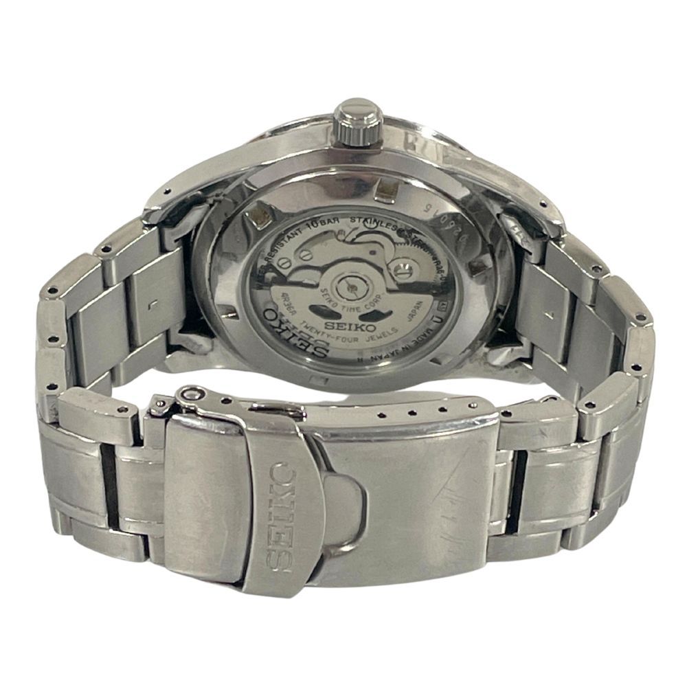 日本製　動作良好　SEIKO5裏蓋スケルトンSEIKO５自動巻き腕時計 セイコー 5 ファイブ メンズ 父の日 腕時計 手表 セイコー5 自動