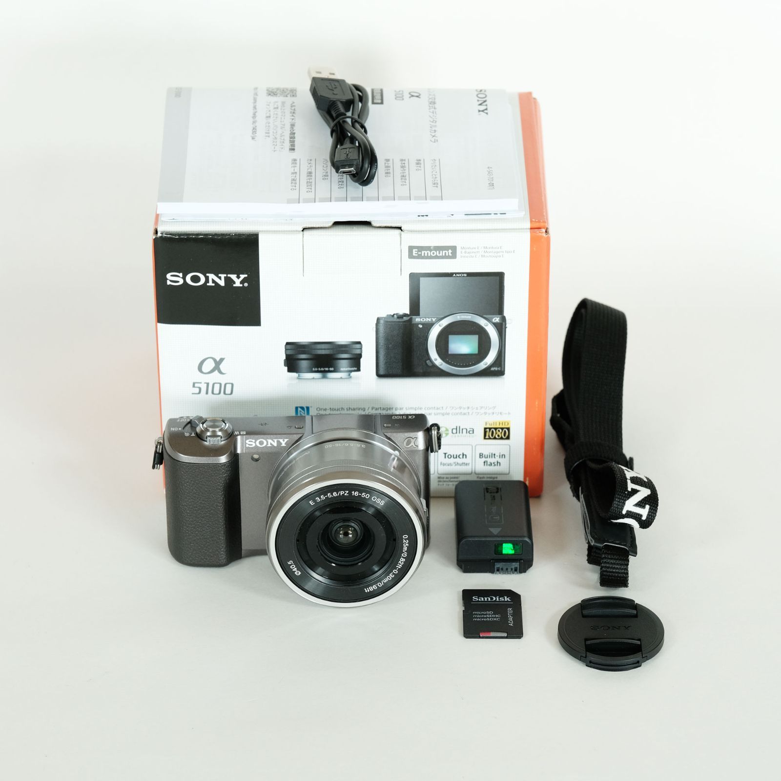 美品】α5100 パワーズームレンズキット ホワイト SONY ミラー 美品】α5100 パワーズームレンズキット ホワイト SONY ミラー