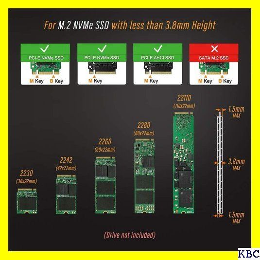 ☆人気商品 ICY DOCK MB987M2P-2B M.2 NV 32Gbp m.2 SSD を PCI e