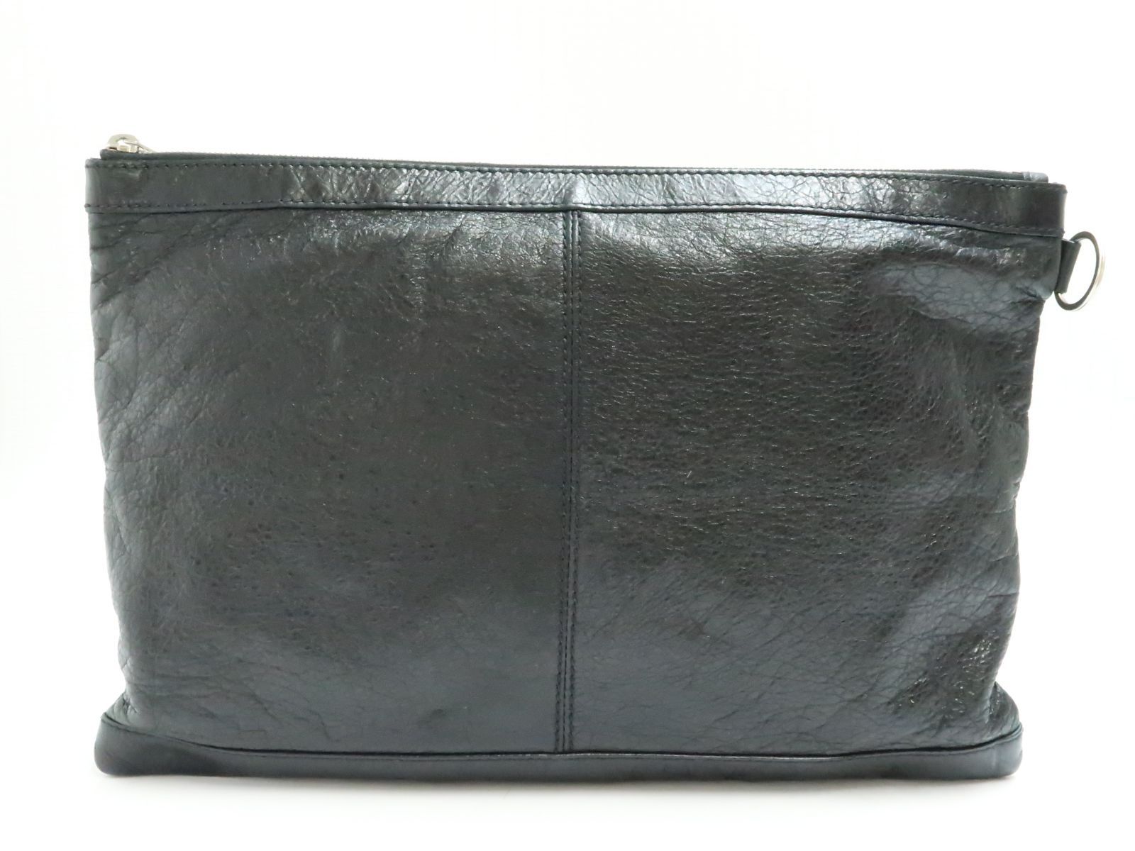 バレンシアガ　レザー バッグ バレンシアガ レザー クラッチバッグ 黒色系 BALENCIAGA