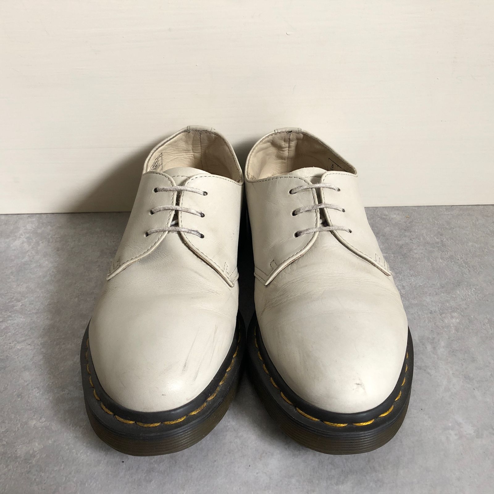 Dr.Martens 希少クリームカラー 3eye レザー シューズ ドクター 