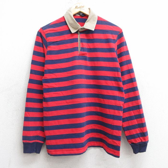 S/古着 ランズエンド 長袖 ブランド ラガー シャツ メンズ 90s