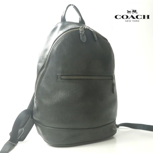 美品 COACH コーチ F72510 WEST SLIM BACKPACK 牛革 シュリンクレザー リュックサック バックパック 黒  【参考価格￥121,000-】 - メルカリ