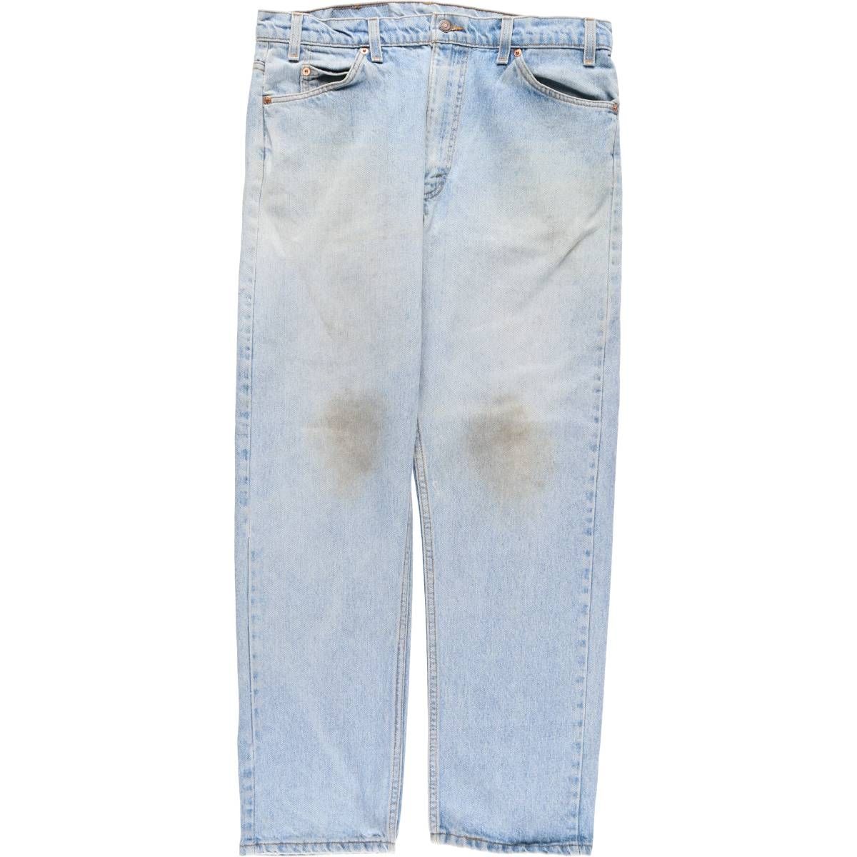 古着 90年代 リーバイス Levi s 505 REGULAR FIT STRAIGHT LEG オレンジタブ テーパードデニムパンツ メンズw36相当|eaa585644