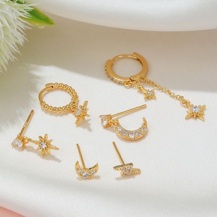 6点セット ピアス フープピアス 小さめ リング リングピアス