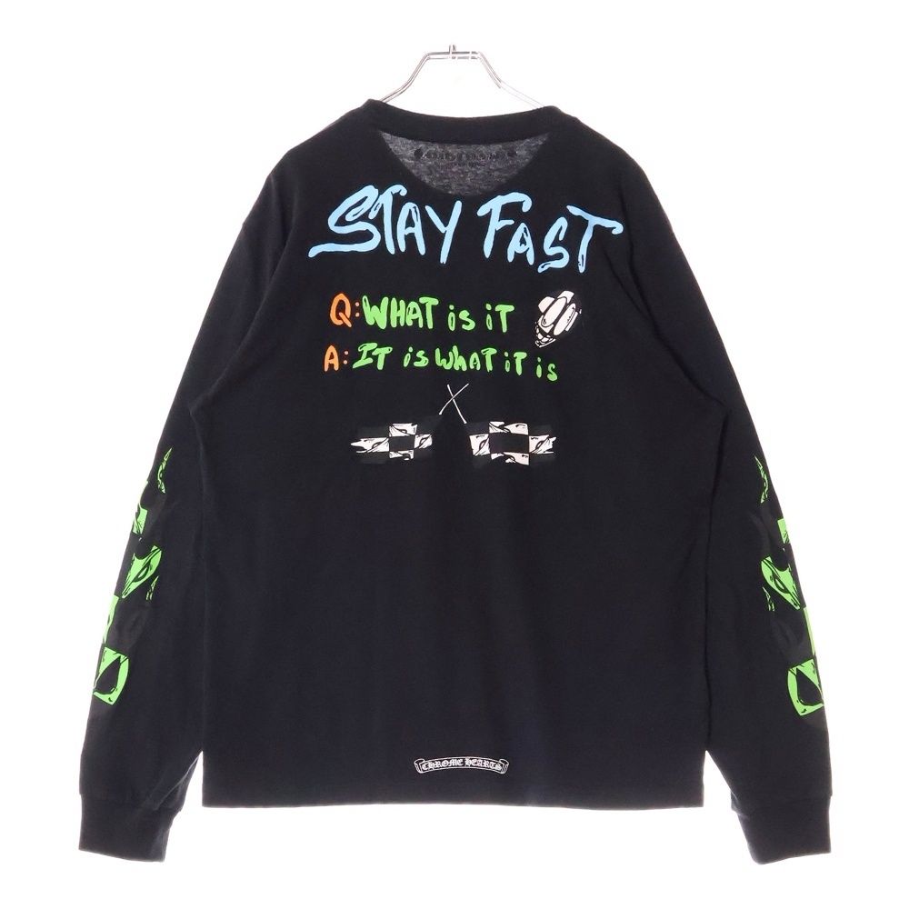 コラボ【CHROME HEARTS x MATTY BOY】Stay Fast 長袖 Tシャツ 黒 CHROME HEARTS (クロムハーツ) SEX RECORDS STAY FAST MATTY BOY