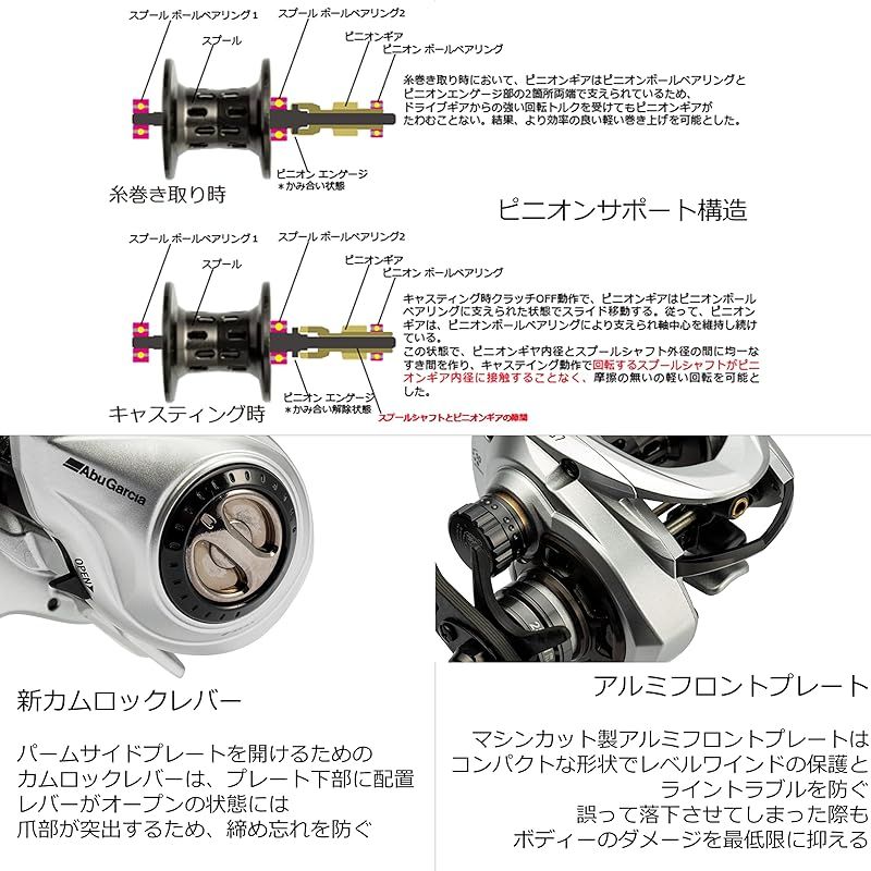 AbuGarcia (アブガルシア) ZENON MG7 右巻き ベイトリール フレッシュウォーター専用 0 Abu Garcia ゼノン left-handed - (右ハンドル