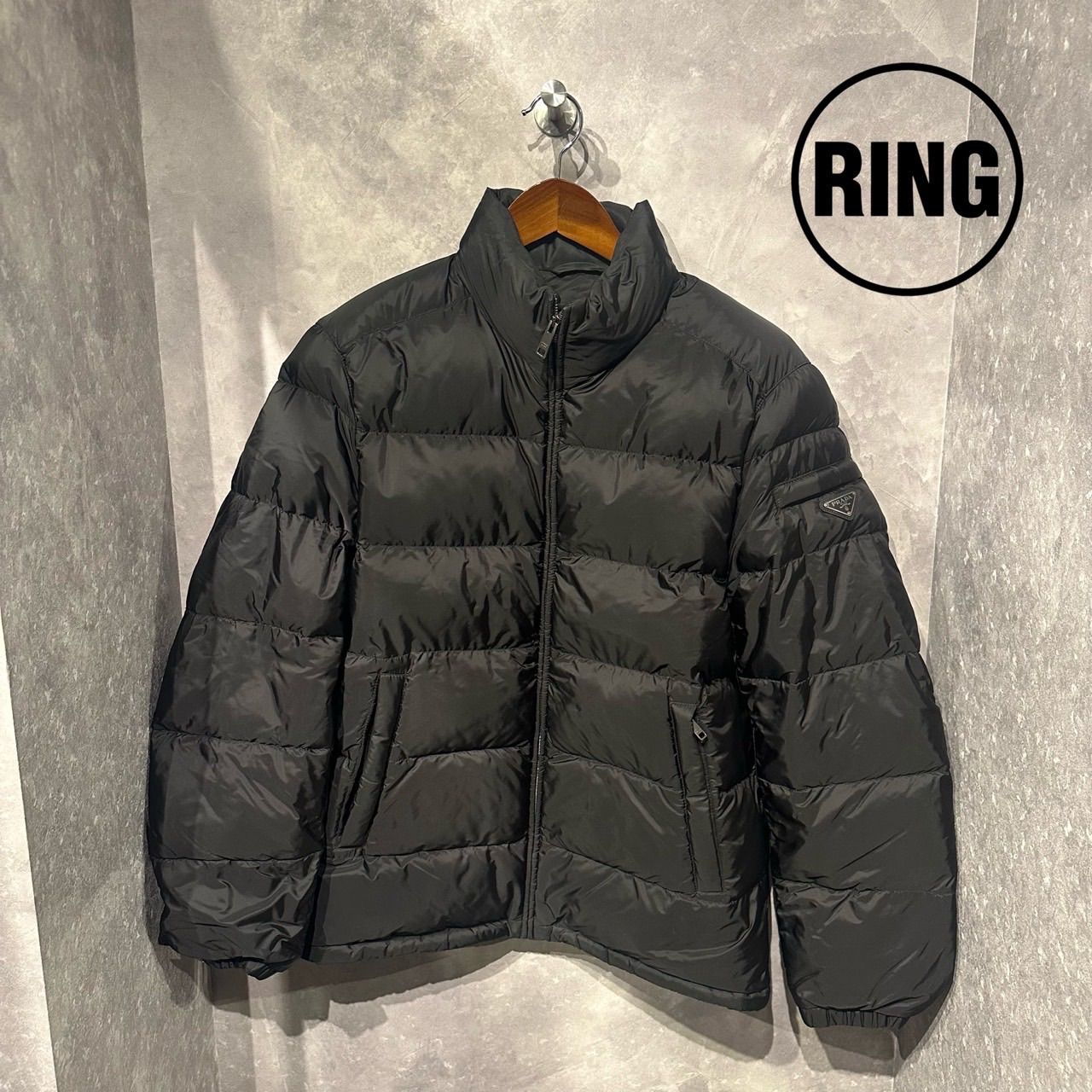 PRADA プラダ ロゴ ナイロン Down Jacket ダウン ジャケット 関税込 PRADA | Re-Nylon Gabardine hooded down jacket (PRADA