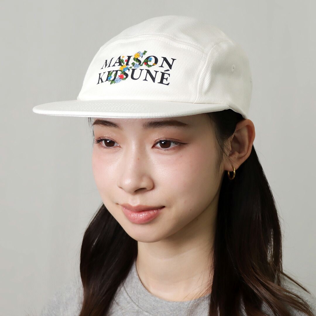 【希少】Maison KITSUNE メゾンキツネ　キャップ メゾンキツネ MAISON KITSUNE キャップ 帽子 フラワーズ 5P LM06107