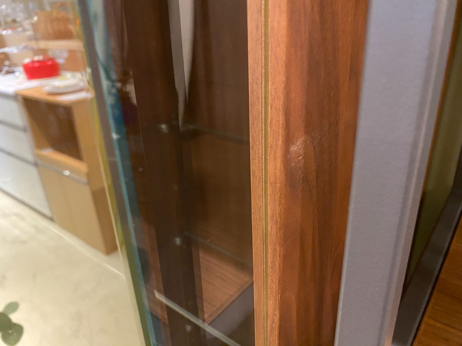 □美品 ACTUS アクタス FINO ガラスキャビネット コレクションBOX 