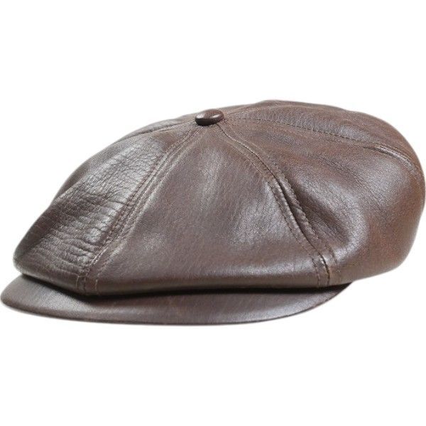 Size【7　1/2(L)】 At Last ＆ Co アットラスト/BUTCHER PRODUCTS ブッチャープロダクツ DRESS CAP HORSE HIDE レザーキャスケット 茶 【中古品-良い】 20812361