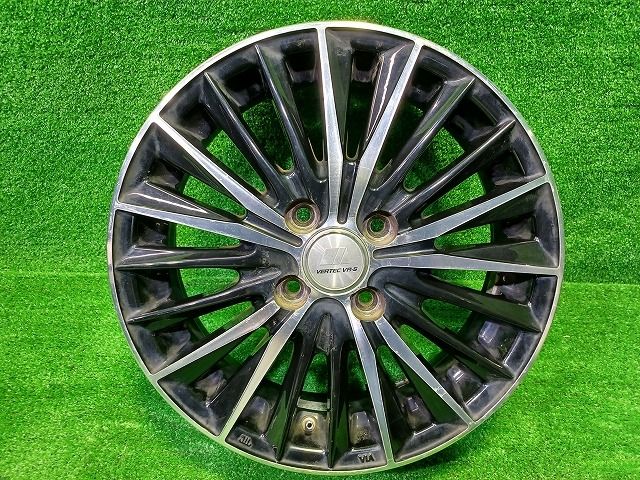 早いもの勝ち 社外 ヴァーテックVR-5 15ｲﾝﾁ 4.5J 4穴 4本 100 43 【品質数量】