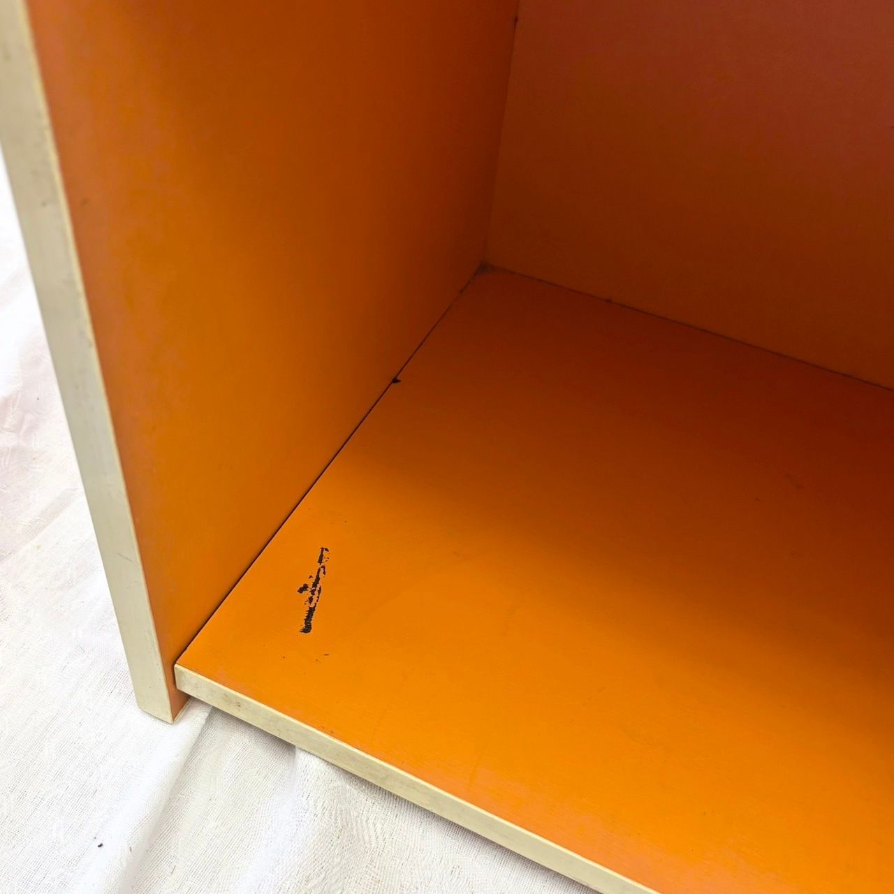 193 昭和レトロポップ かわいい オレンジ棚 カラーボックス 3段 - メルカリ