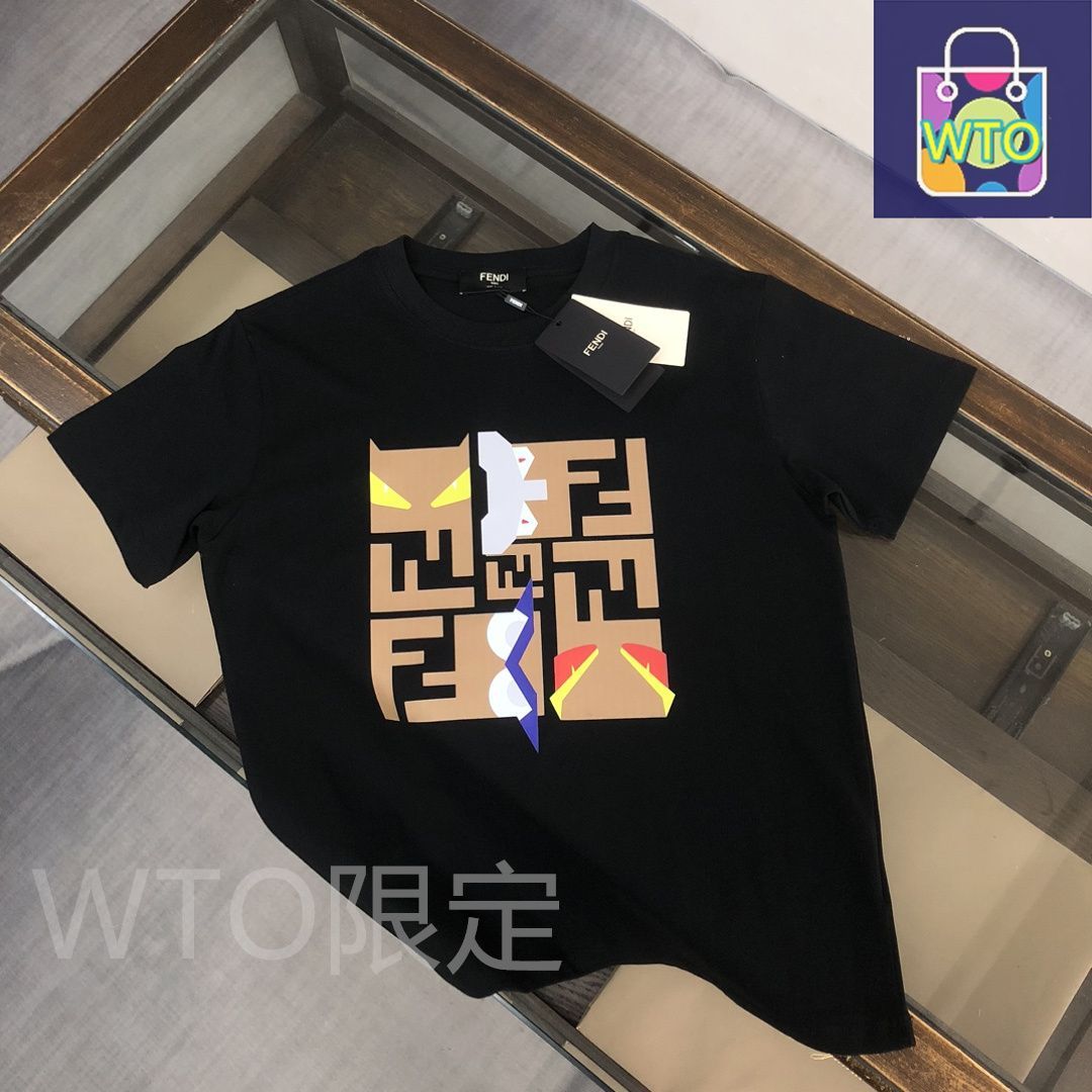 本日限定特価】FENDI 春夏 ロゴプリントTシャツ [本日特価|新品