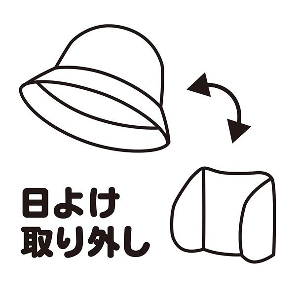 日よけ付き ハット