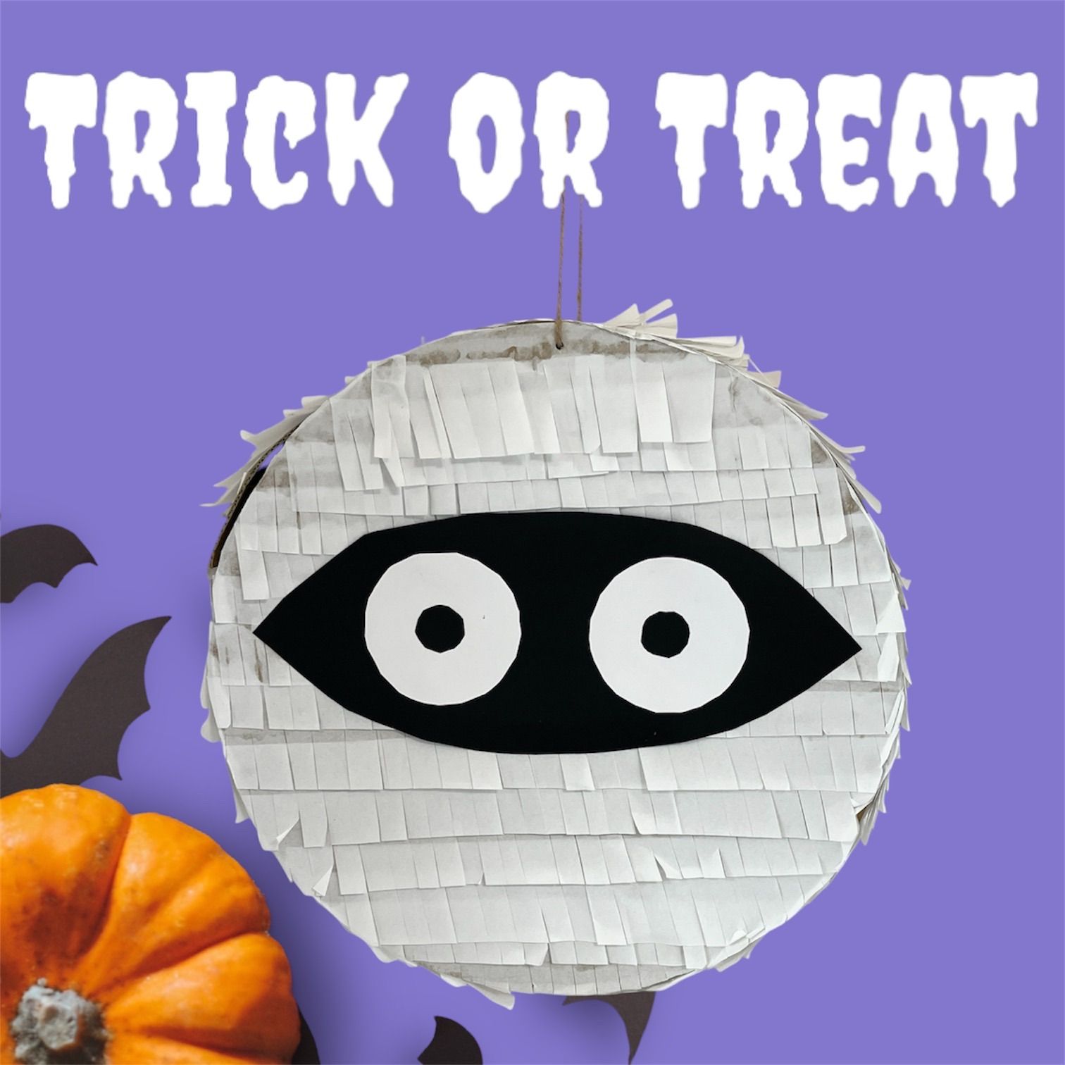 No.666　ハロウィンピニャータ　ミイラ　ハンドメイド