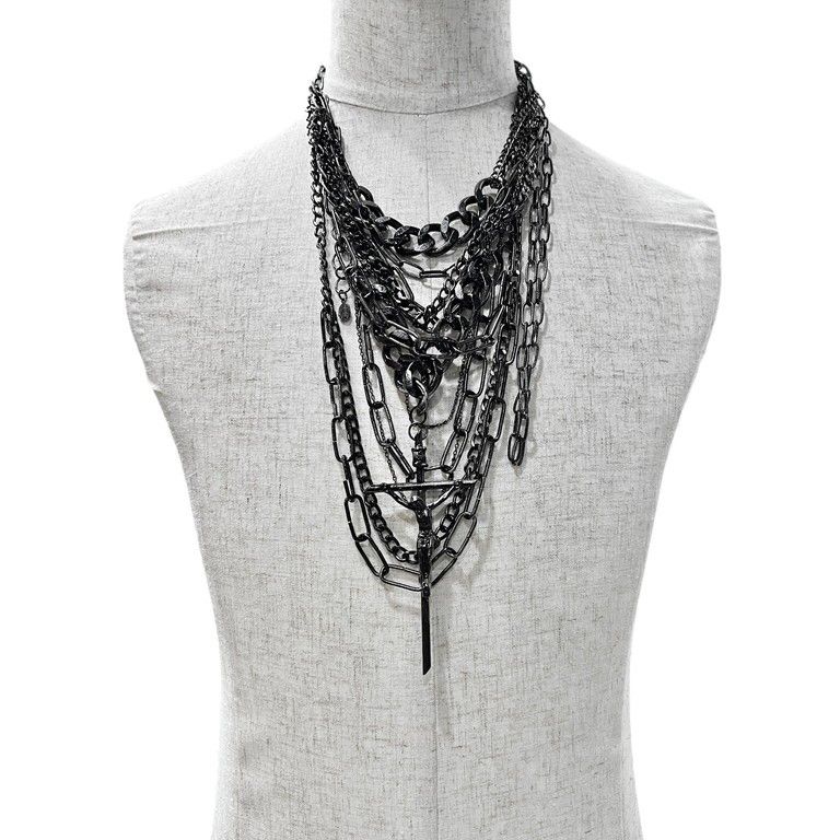 ジャンポールゴルチエ アンティーク ゴシック クロス ネックレス