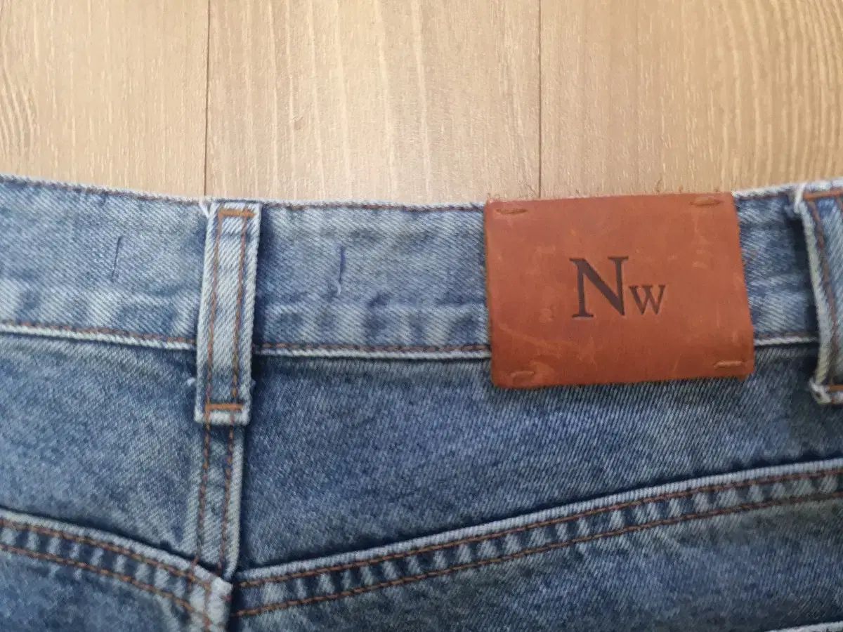 ナッシングリトゥン ルーズ ハーフデニム ハーフパンツ バミューダ