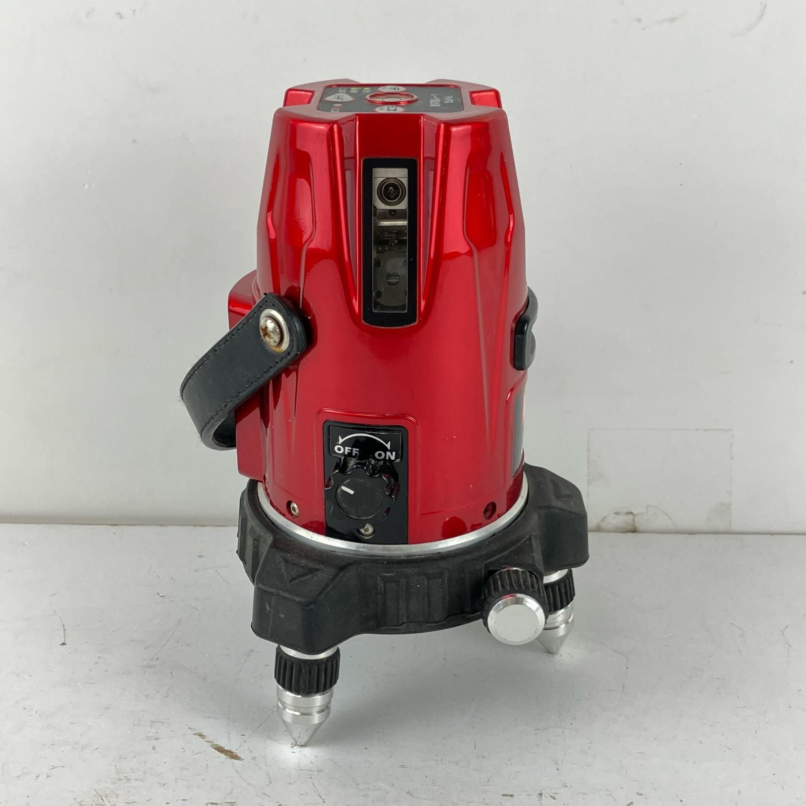 ЗЗMAX マックス 単三電池×4 赤レーザー レーザー墨出し器 受光器 三脚 ケース付 校正歴不明 LA-505 レッド