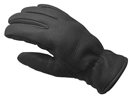 L_ブラック CHURCHILL GLOVE（チャーチルグローブ）裏地付 BLACK L