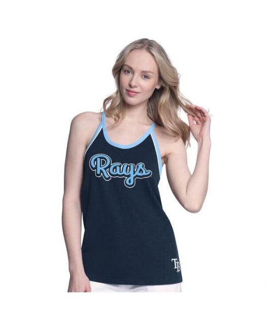 送料無料 ジースリー フォーハー バイ カール バンクス レディース タンクトップ トップス Women sNavy Tampa Bay Rays Curveball Racerback Tank Top Navy