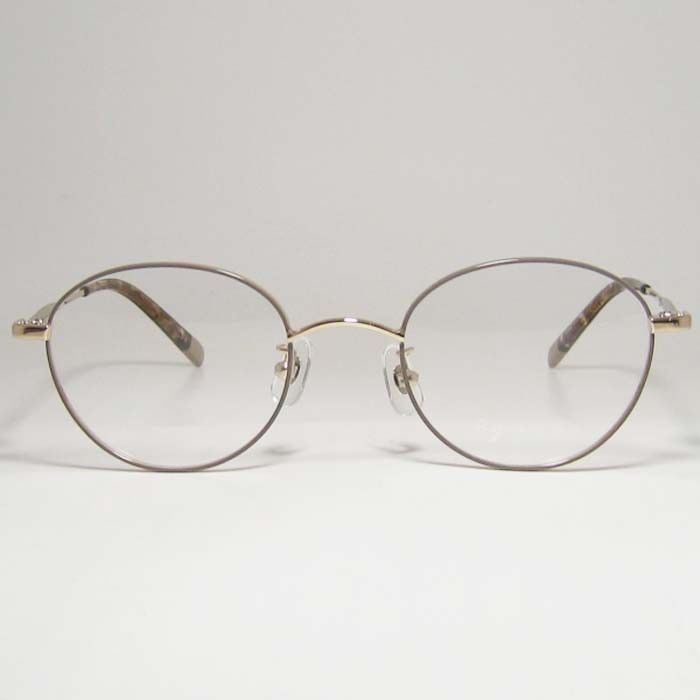 agnes b. アニエス ベー レディース 眼鏡 メガネ フレーム サングラス 50-0105-1 サイズ48 グレージュ ライトゴールド