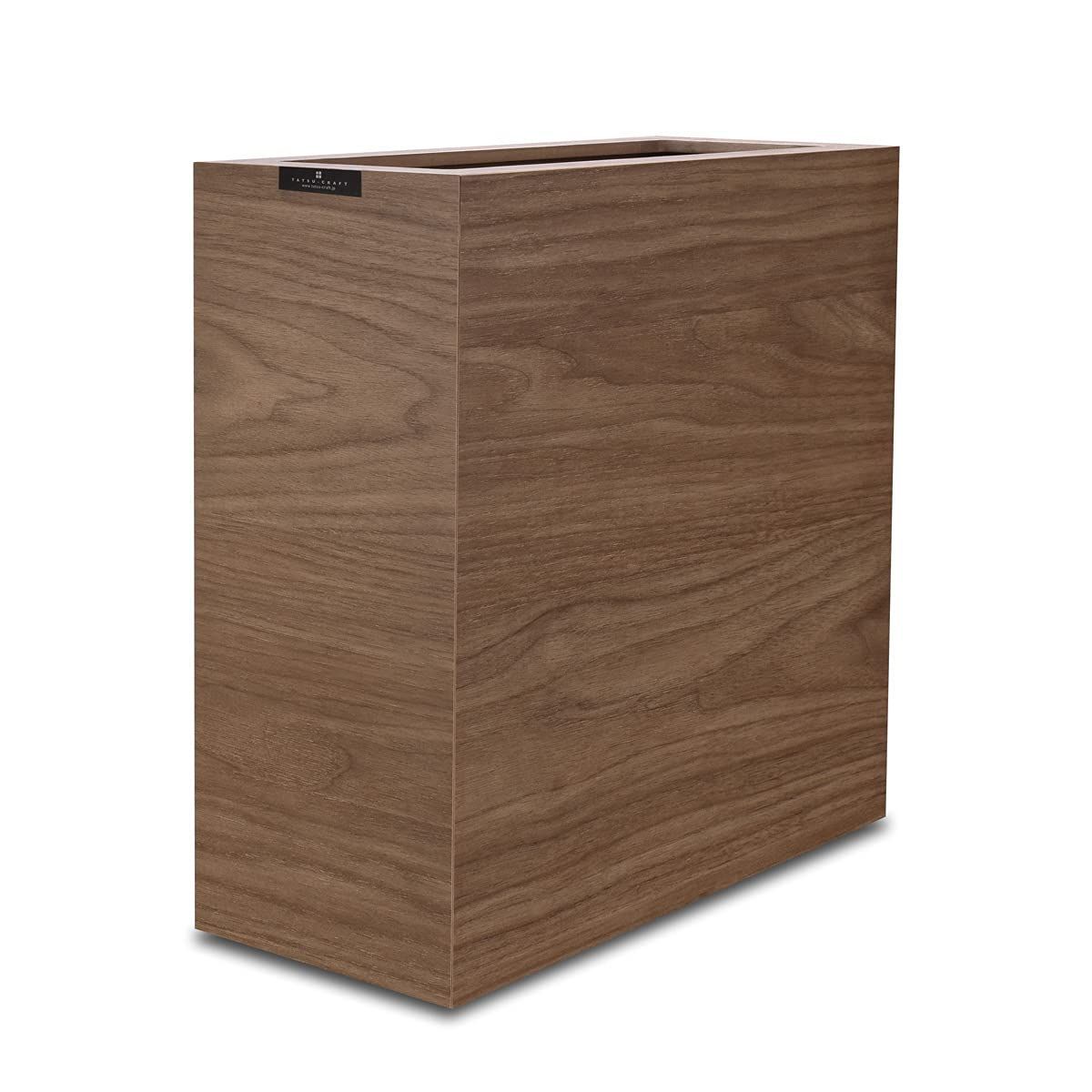 橋本達之助工芸 屑入れ フタ付きゴミ箱 ふたつき ペール ゴミ箱 キッチン ふた付き おしゃれ 分別 ごみ箱 ブラウン BW 8 5 L スリム ダストボックス バスク Bosk TATSU CRAFT タツクラフト