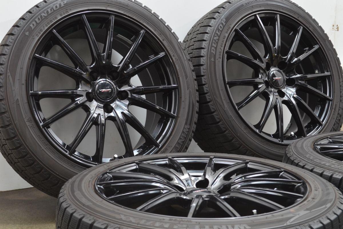交換用に ヴェルヴァ 18in 8J 35 PCD114.3 ダンロップ ウィンターマックス WM02 235 45R18 クラウン カムリ アコード オデッセイ