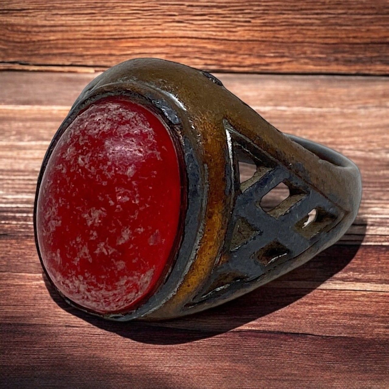 指輪 リング 赤 17号 インディアンジュエリー アクセサリー ビンテージ