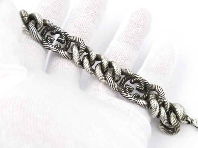 ▽値下げ▽ □美品□ グッチ インターロッキング ブレスレット