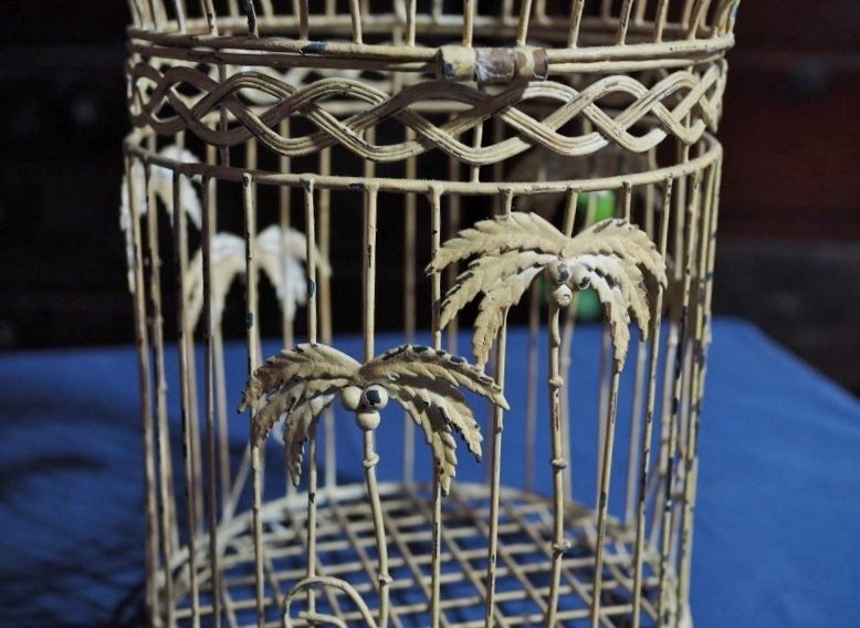 鉄製シャビーな鳥かご 古録展 品番K2304