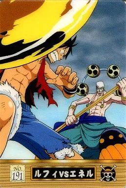 中古】アニメ系トレカ 191：ルフィVSエネル - メルカリ