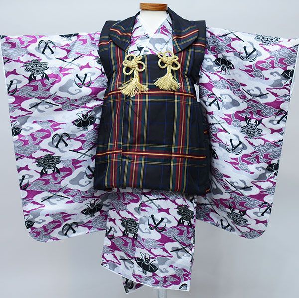 七五三 三歳 三才 3歳 3才 男児 男の子 被布 着物フルセット 祝着 生地