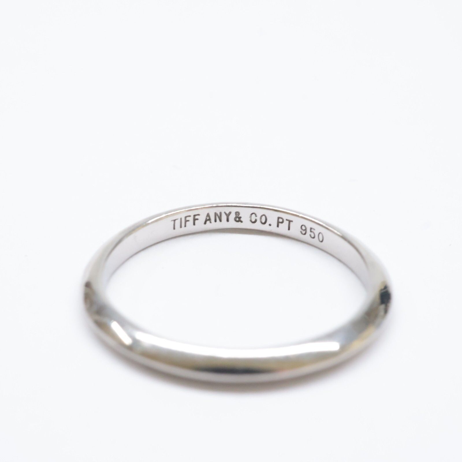 ティファニー ナイフエッジ リング 約7号 PT950 プラチナ 2.2g 指輪
