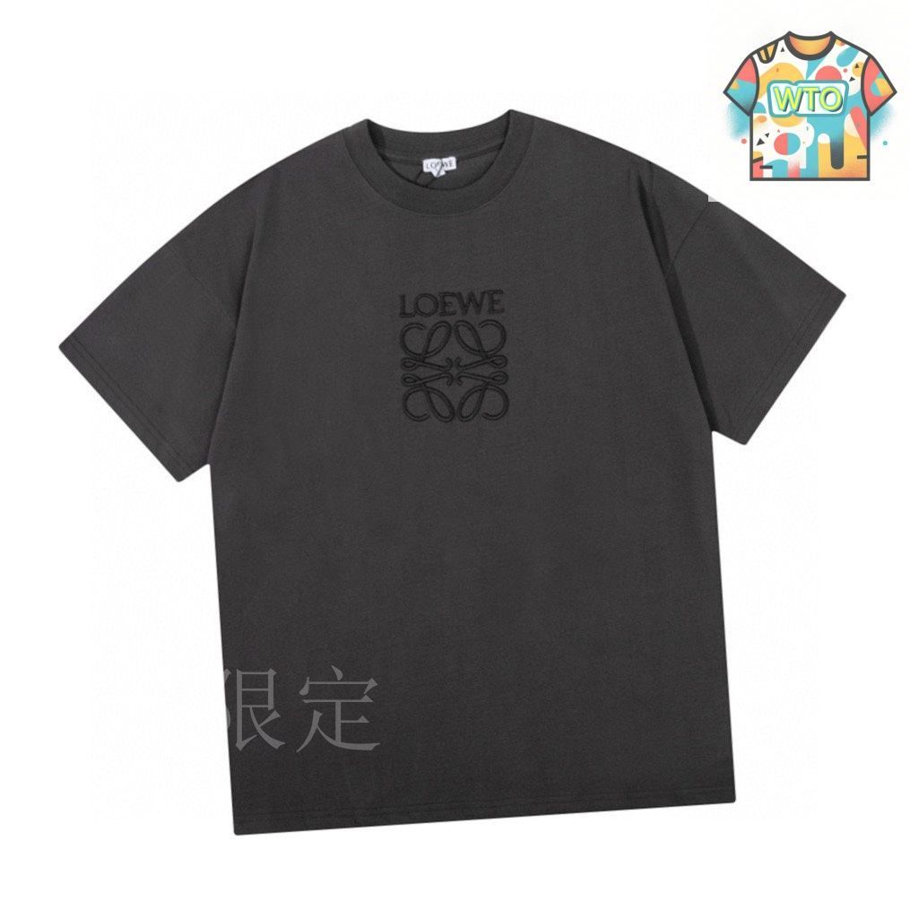 今日特価】Loewe 2025 夏 無地刺繍丸首半袖 T - メルカリ