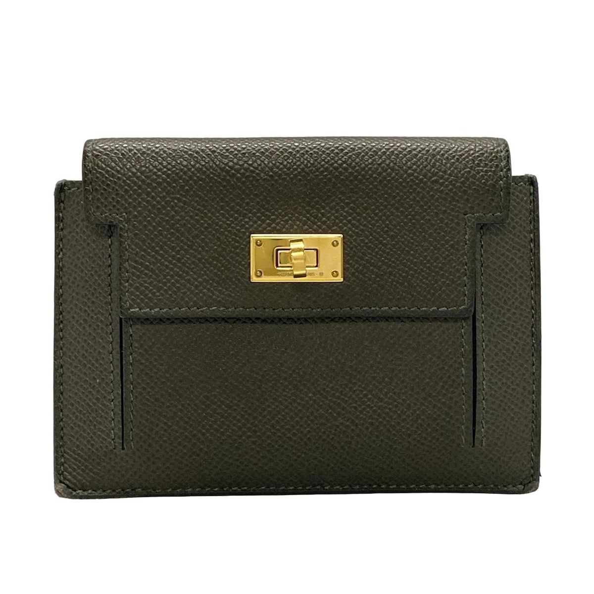 HERMES エルメス 財布 ケリーポケット H079001CCC6 カノピ コンパクトウォレット|ゴールド金具
