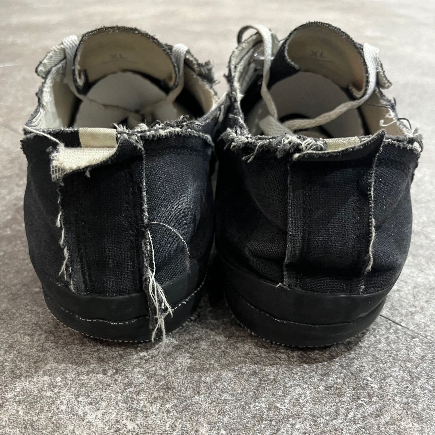 定価26400円 UNDERCOVER 22AW TOE LOGO CANVAS SNEAKERS UC2B9F05 