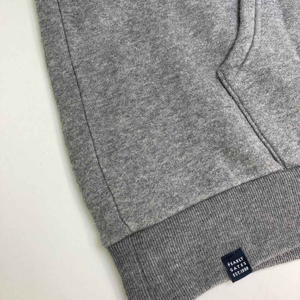 PEARLY GATES パーリーゲイツ 裏起毛スウェットパーカー ボーダー柄