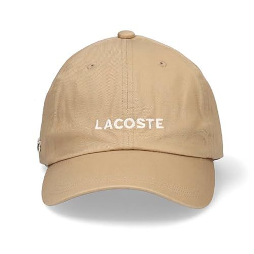 [ラコステ] ロゴ コットン ベーシック キャップ LOGO COTTON BASIC CAP (ベージュ)