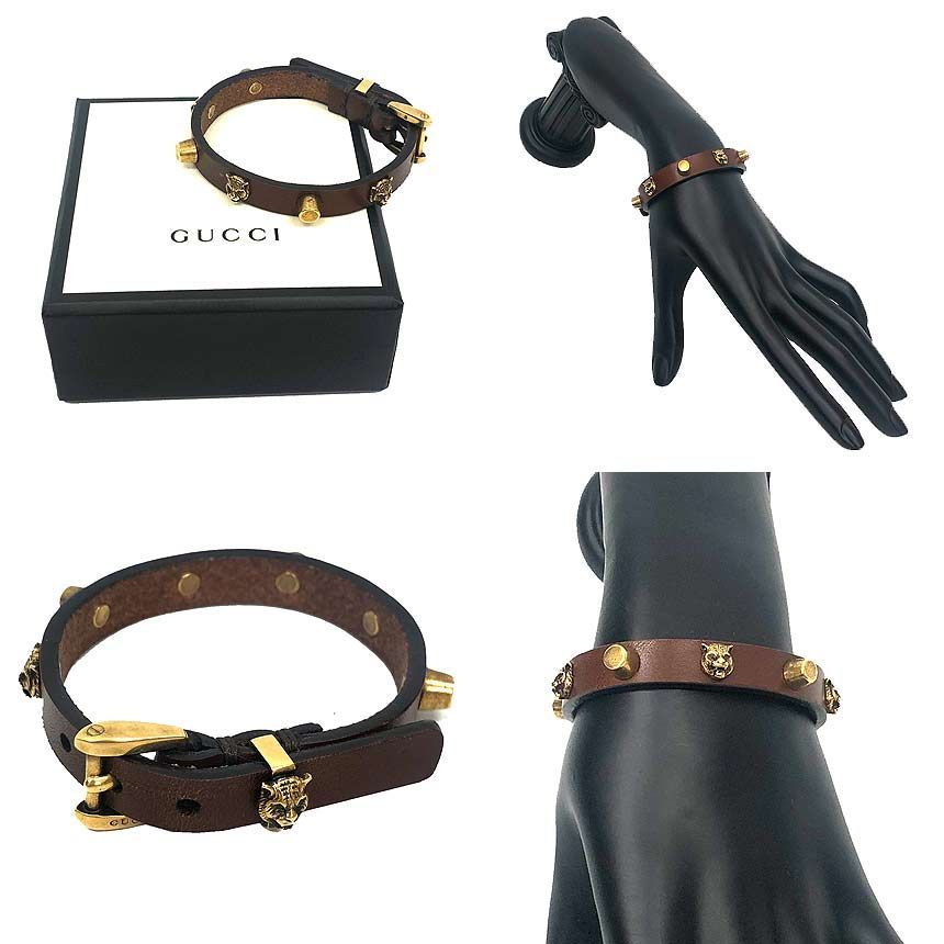 セール 希少 グッチ GUCCI キャットヘッド ブレスレット バングル