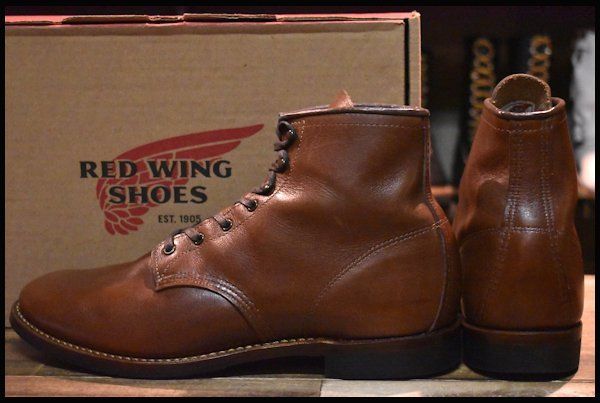 11D 箱付 美品 17年】レッドウィング 9063 ベックマン チーク フェザーストーン 茶 フラットボックス ブーツ redwing  HOPESMORE【DP896】 - メルカリ