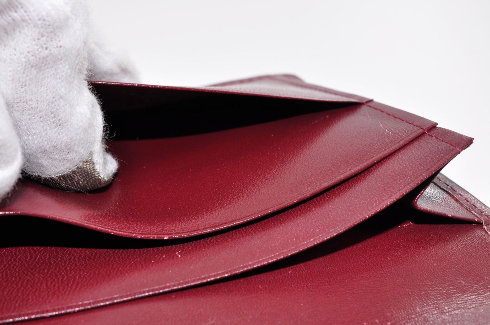 美品) カルティエ 二つ折り財布(マストライン) □美品□ Cartier